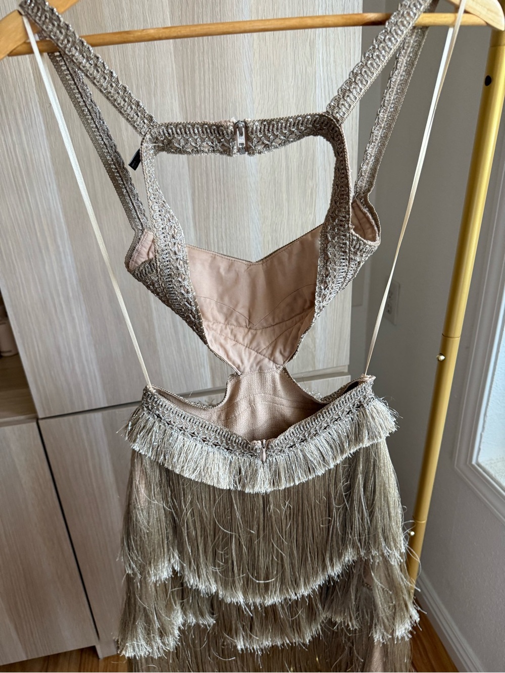 PatBO Taupe summer dress - Picture 3 of 8
